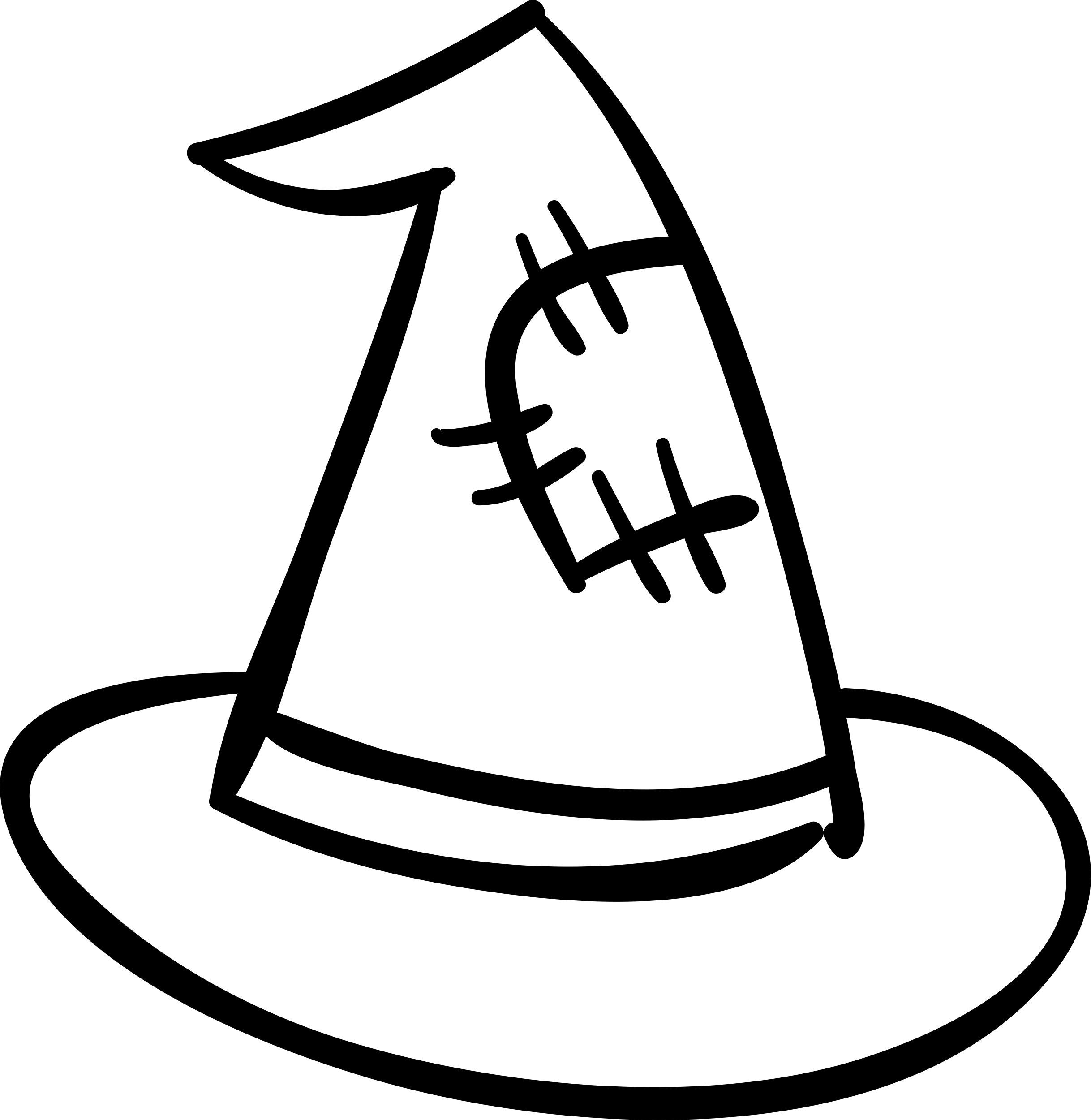 Halloween Witch Hat Sticker Outline Svg File Free Vectors